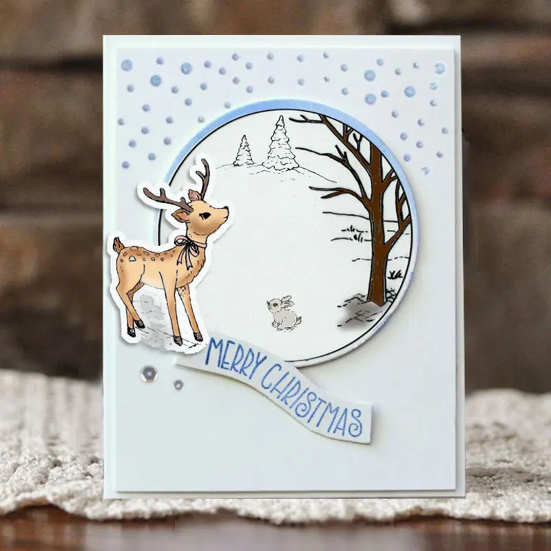 

Christmas Clear Stamps DIY Scrapbooking Craft Supplies Silicone Photo Album Decoration Transparent Stamp for Stamping