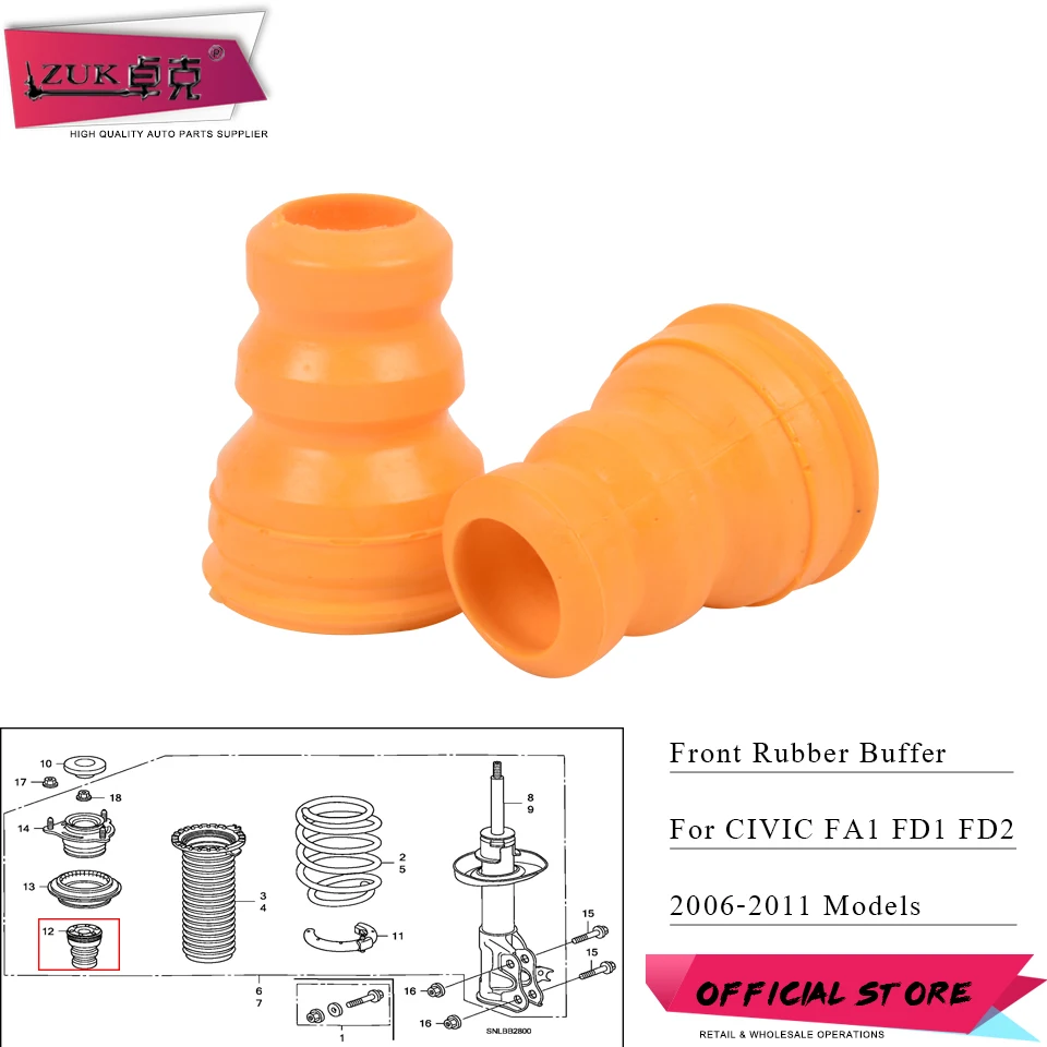 Передний резиновый амортизатор для HONDA CIVIC 2006 2011 FA1 FD1 FD2 51722 SNA 905 51722SNA905|Детали