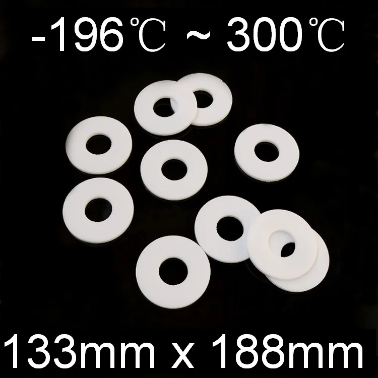 Плоская Фланцевая прокладка DN125 PTFE внутренний диаметр 133 мм x 188 внешний