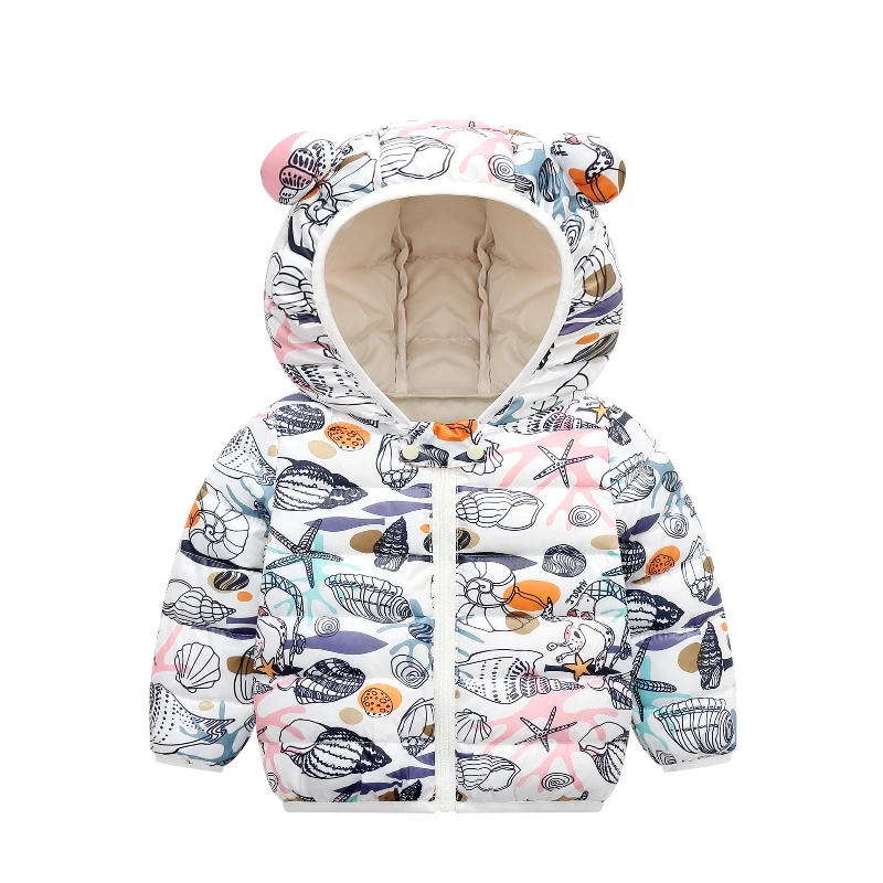 

Children's Clothes 2021 Spring Winter New Cartoon Children's Down Cotton-padded Jacket for Boys and Girls Girls Winter Coat