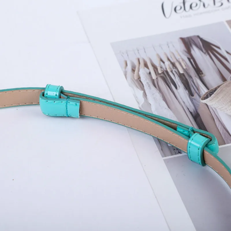 

92 x1.5cm fashion Classic women Belts The adjustable candy color Female waist belt Women gem rhinestone Buckle women's belt