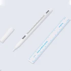 1 шт. микроблейдинг позиционирующая ручка белый цвет хирургический маркер для бровей татуировки кожи инструмент Аксессуары с измерительной линейкой