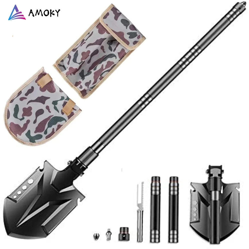 

Многофункциональная лопата AMKOY, складной инструмент для сада и кемпинга, 84/108 см, наружная Лопата