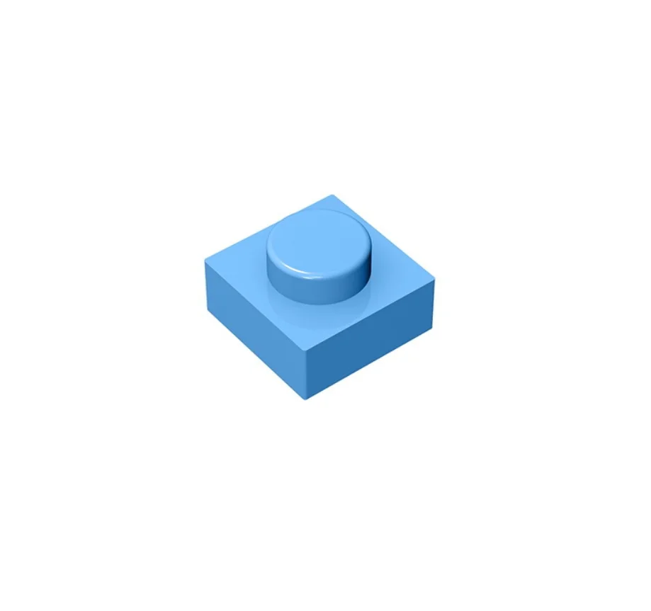 

100pcs/lot Moc Building Blocks Parts 1X1 diy toy for children assemble Bricks Parts Educational Creative gift kids Toys