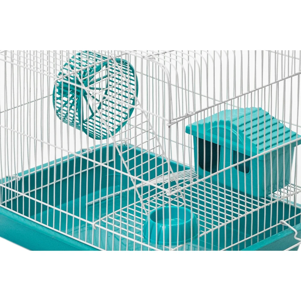 Клетка &quotPetTails&quot серия &quotРокки&quot №2 шаг прута 10 мм для грызунов 2 этажа с