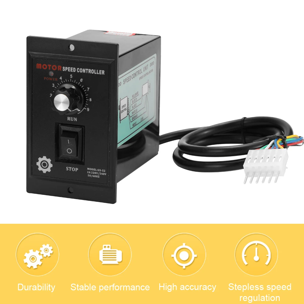 Точечный регулятор скорости двигателя переменного тока 400 Вт 50/60 Гц 220