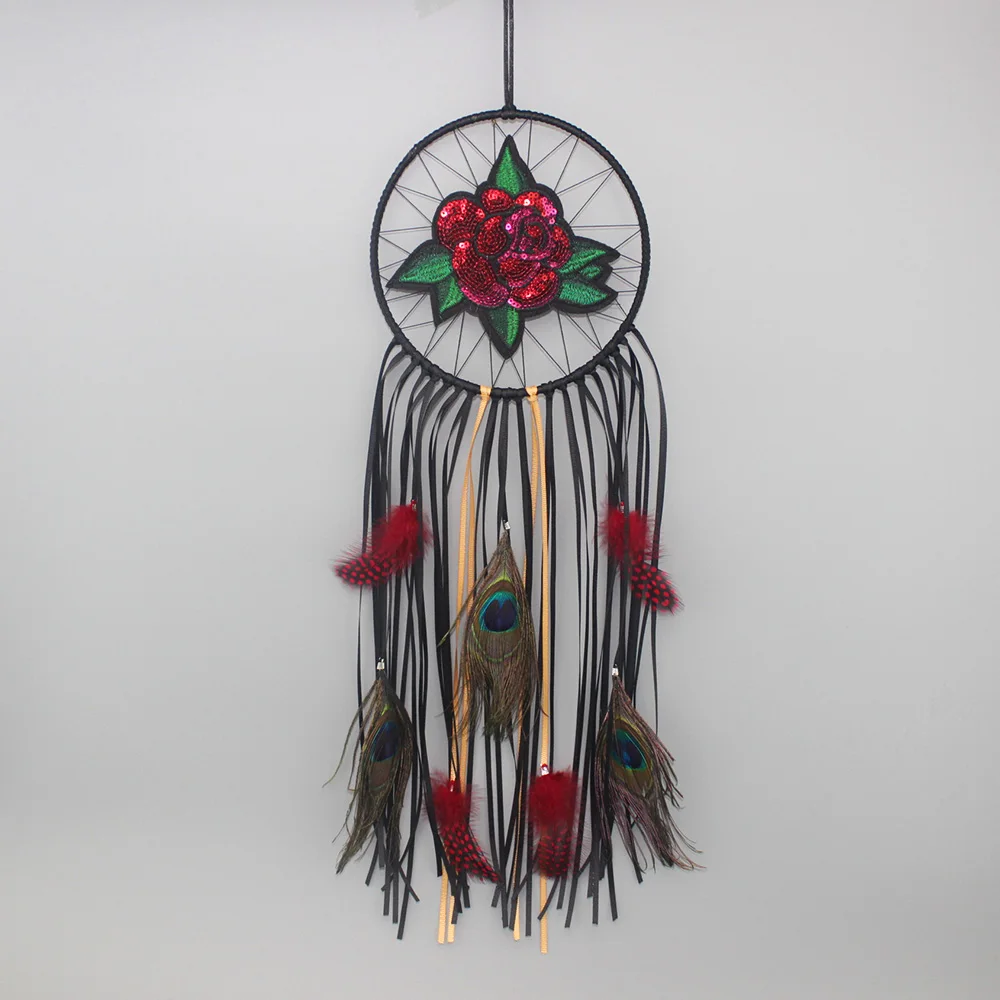 

New Originality Dreamcatcher Ribbon Wind Chimes Indian Style Feather Pendant Dream Catcher Gift