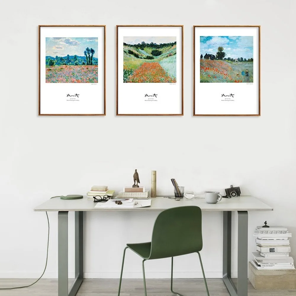 Скандинавский минималистский пейзаж картина маслом Клода монета художественная