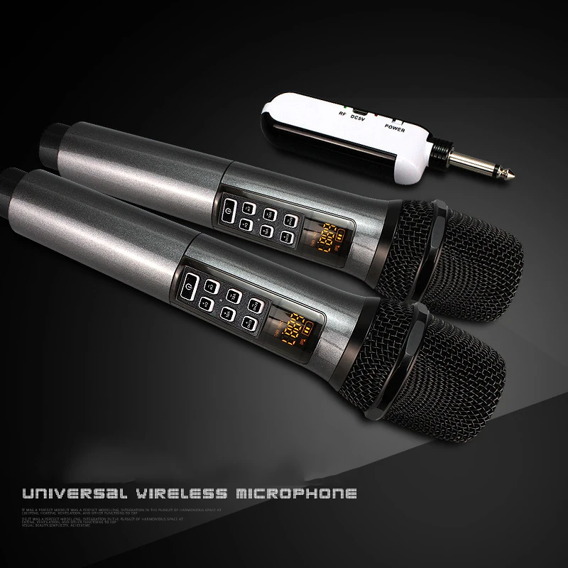 NULIER UHF двойная Беспроводная металлическая динамическая микрофонная система с