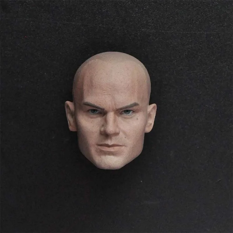 

1/6 Scale Timothy Olyphant Male Killer Soldier Head Sculpt Bald Man Model Fit 12'' Action Figure Body