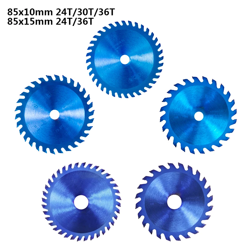 Куги 85 мм пильное полотно по дереву 24/30/36T Nano Blue покрытием мини циркулярная пила