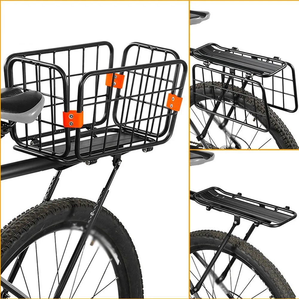 WEST BIKING Multifunctional Bike Rack Rear Luggage Carrying Cycling Trunk Aluminum Alloy MTB Bicycle Basket |