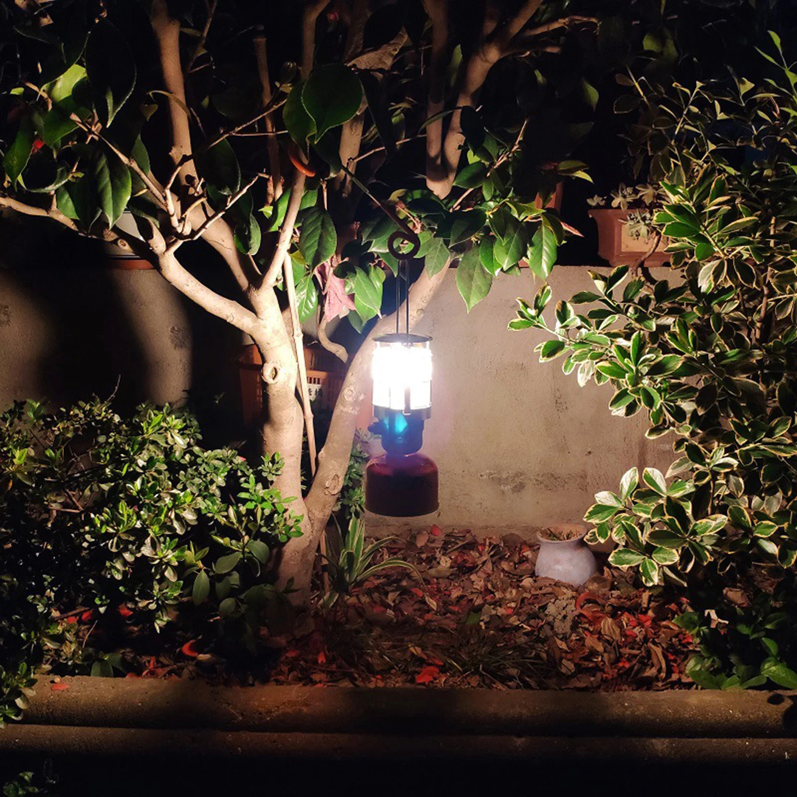 Туристическая газовая лампа с пьезозажигалкой газовый фонарь плоским баком для