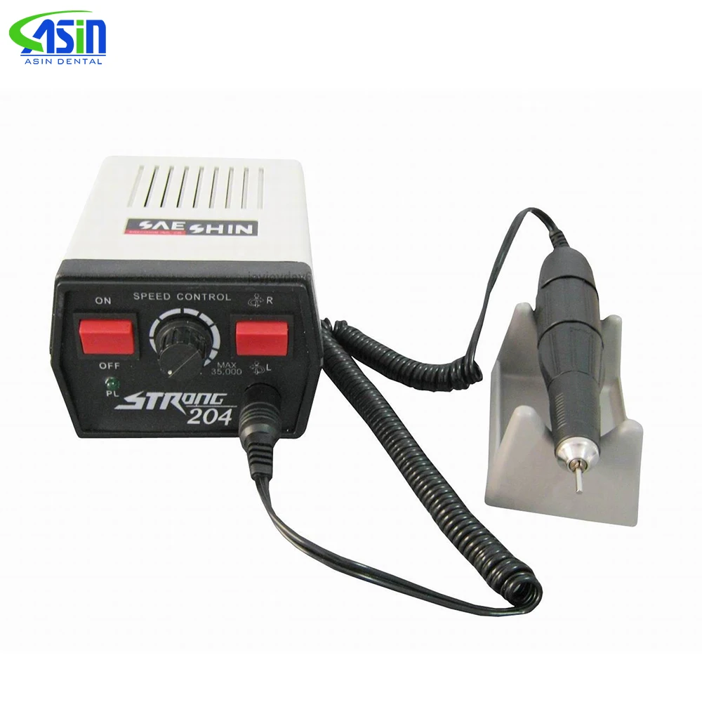 

Strong 204 with 102L handpiece Electric Micro Motor Dental jewelry engraving nail beauty polisher School teaching grinder