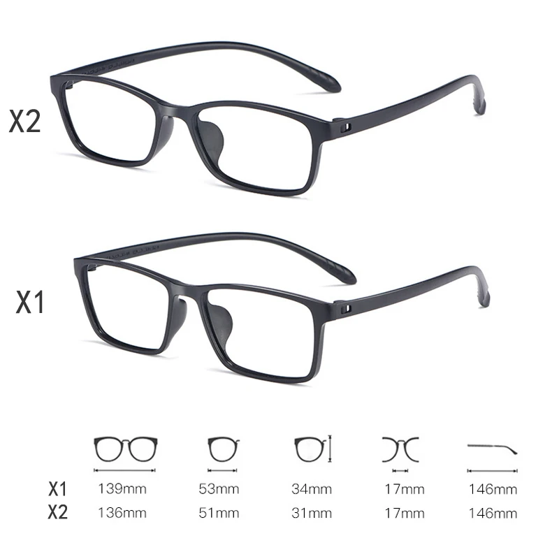 

TR90 Anti Blue Light Presbyopia Glasses Ultralight Resin Reading Glasses For Men Women Business Square Frame Diopter +1.0 ~ +4.0