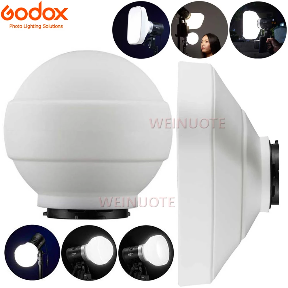 Фото Godox ML-CD15 ML-CS162 Комплект диффузионных куполов из силикагеля для ML30 MLBI ML60 BI V1 V1pro V100 V860III-S TT685S AD300PRO AD400PRO №1