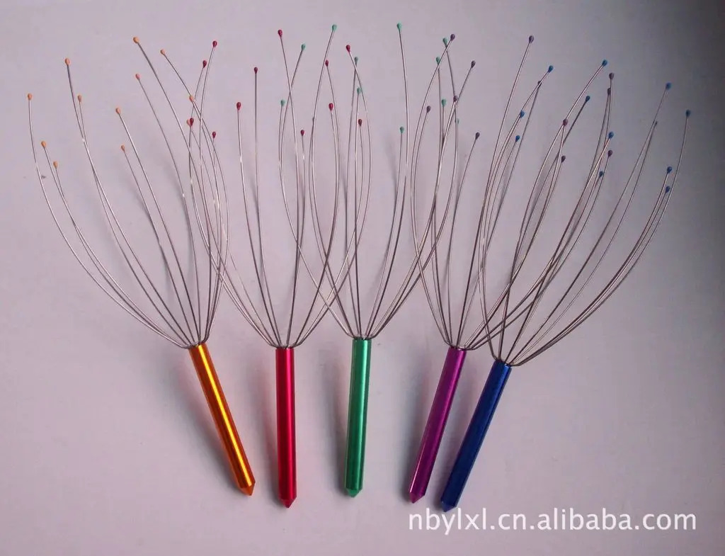 

2021 New Head Massager Scratch Device Brain Stimulator Metal Manual Head Pressing Tools New Head Massager Scratch Device