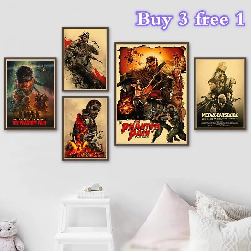 Металлическая шестерня твердый игровой постер художественная живопись