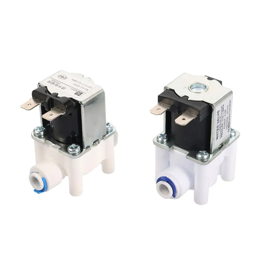 NC 1/4 " Quick Access Electromagnetic Valve DC 12V 24V Water Air Inlet Flow Switch Purifier Washing Machine Dispenser | Обустройство