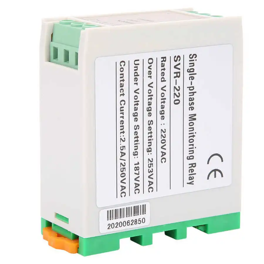 Однофазный над и под Напряжение протектор защитного устройства 3LED реле контроля