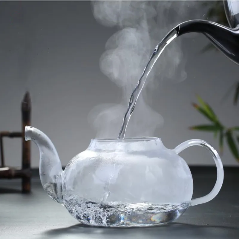 

Высококачественный термостойкий стеклянный цветочный чайник, практичная бутылка, Цветочная чайная чашка, стеклянный чайник с заварником, ...