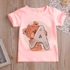 Детская летняя футболка с коротким рукавом и надписью Медведь