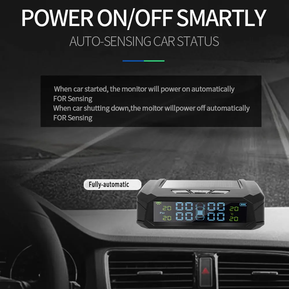 Система контроля давления в шинах Автомобильный USB TPMS 4 шт. датчик Мониторинг