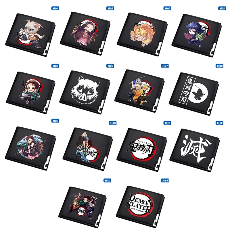 

Anime Demon Slayer Kimetsu No Yaiba Tanjiro Kamado Wallet Short Purse With Coin Pocket