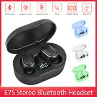 new wireless bluetooth 5 0 earphones with microphone led power display stereo hifi sound sports earbuds for ios android games