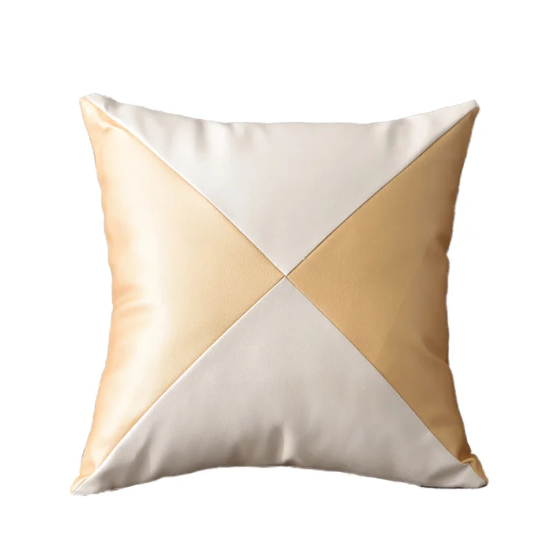 Роскошный светильник супер мягкая искусственная кожа наволочка для подушки 45*45