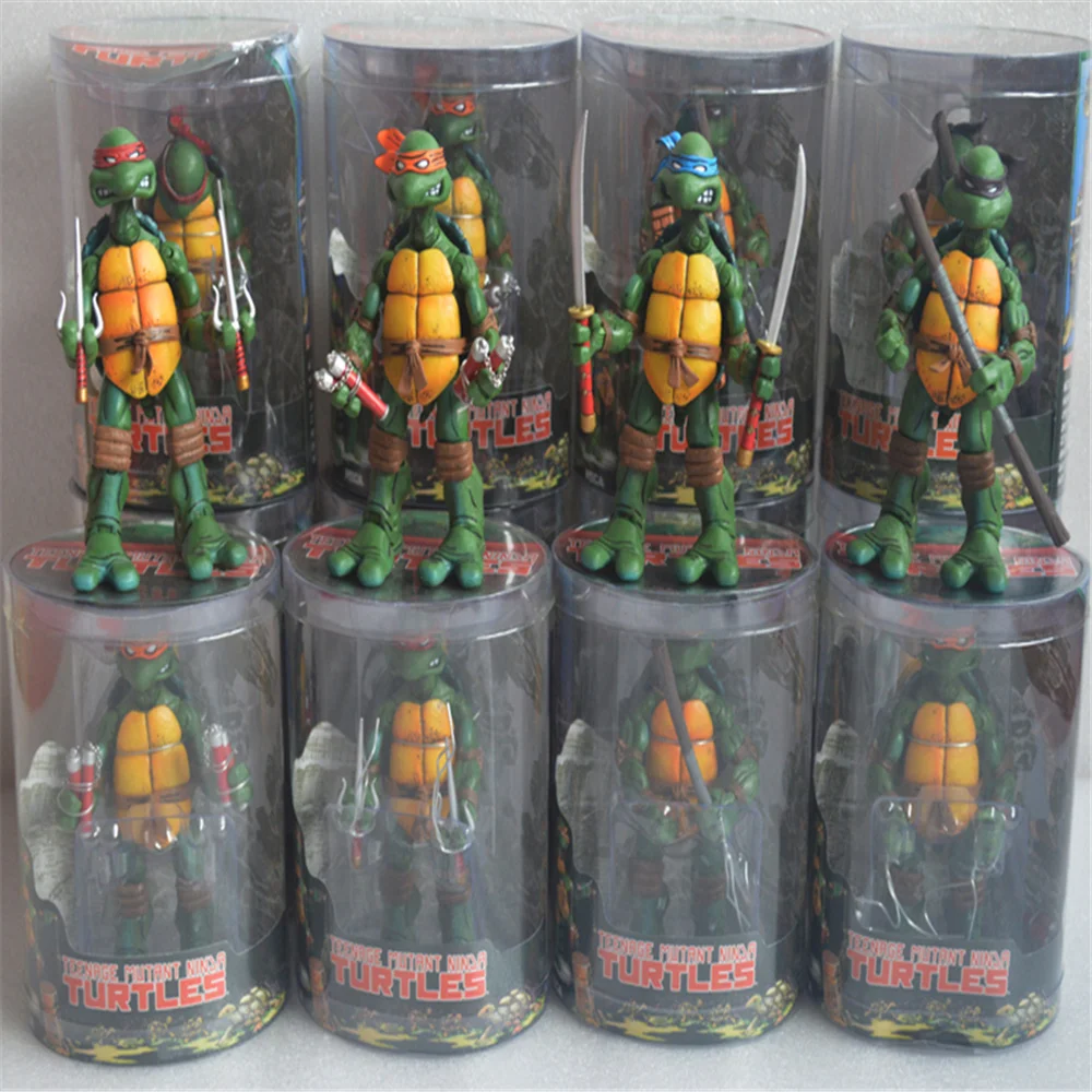 NECA 4 шт. 6 дюймов Леонардо Микеланджело Донателло подростковые мутанты Черепашки
