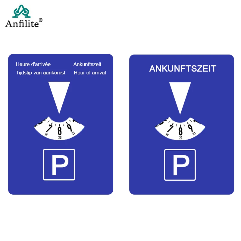 Автомобильный парковочный диск таймер часы Прибытие дисплей времени синий