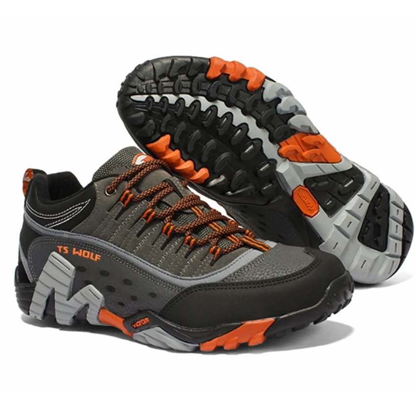 

men outdoor hiking shoes waterproof breathable hunting trekking shoes brand genuine leather sport climbing hiking shoes sneakers