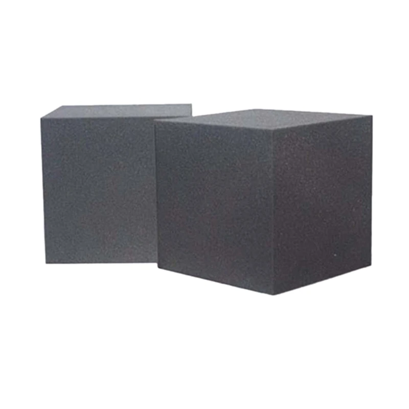 

2 Pcs Large Block Foam Square Corner Audio Bass Trap Acoustic Foam Studio Sound Absorption Treatment Panels,30X30X30cm