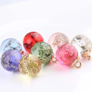 Бессмертный цветок смола стеклянный шар кулон DIY серьги ручной работы Компоненты серьги материал сумка Аксессуары Ювелирные изделия фурнитура