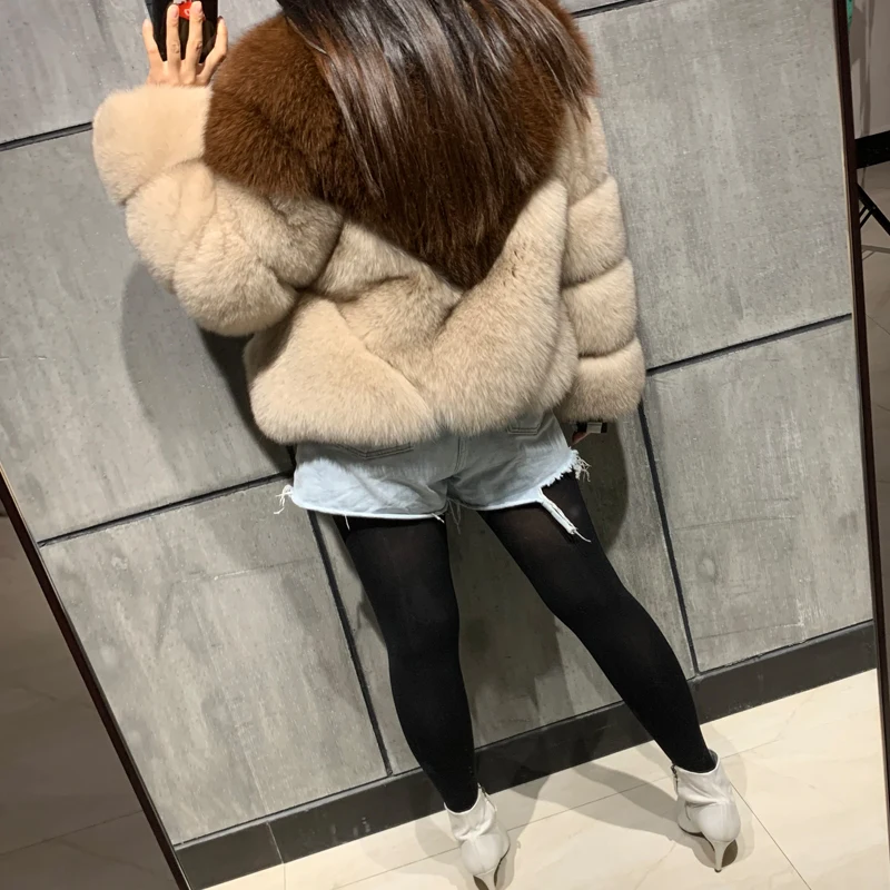 

natural ladies real jacket fox women genuine fur coat