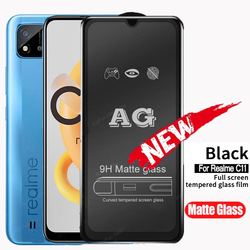 1/2 шт. AG закаленное стекло для Oppo Realme C11 C12 C15 C21 полное клеевое Защитное экрана