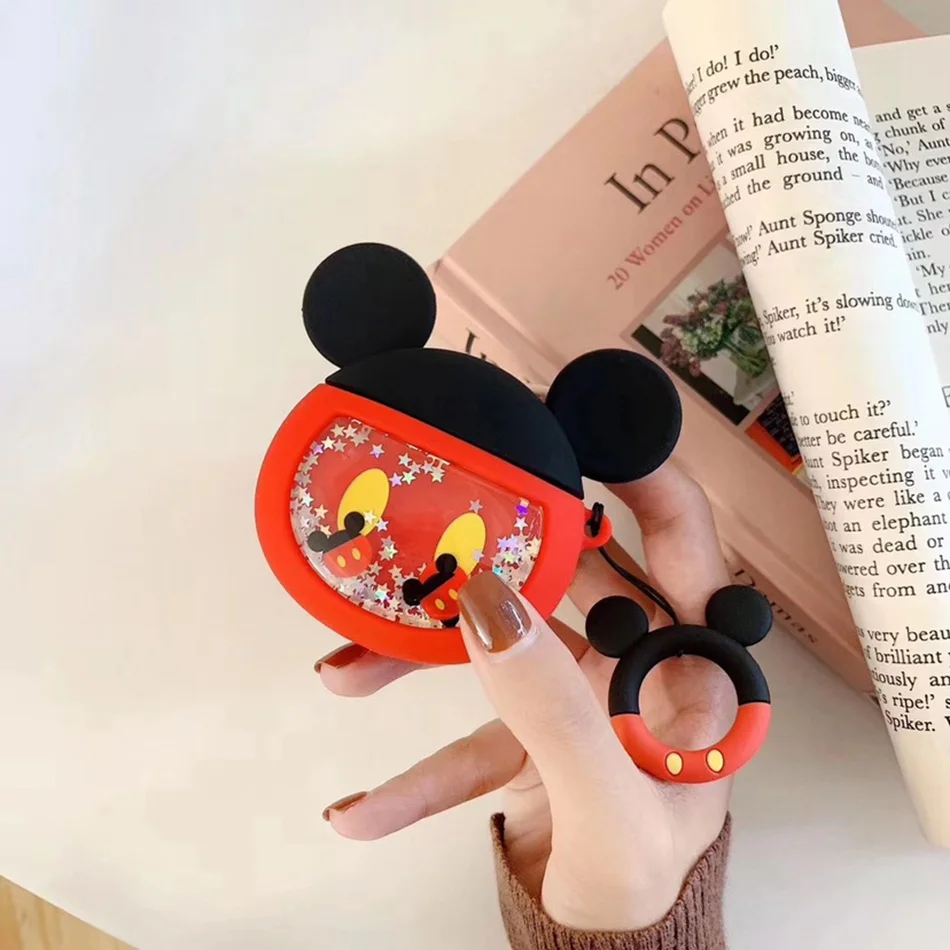 353A 3D Жидкий чехол для наушников для Apple Airpods 2 Чехол Блестящий зыбучий песок чехол для Air pods чехол для наушников Earpods чехол Блестящий ремешок - Цвет: 353A