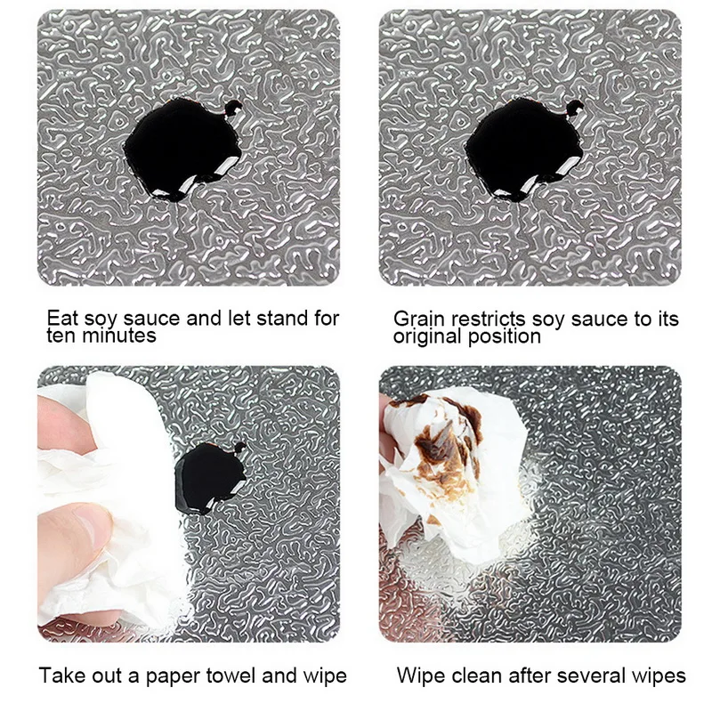 Кухонная настенная плита из алюминиевой фольги маслостойкие наклейки