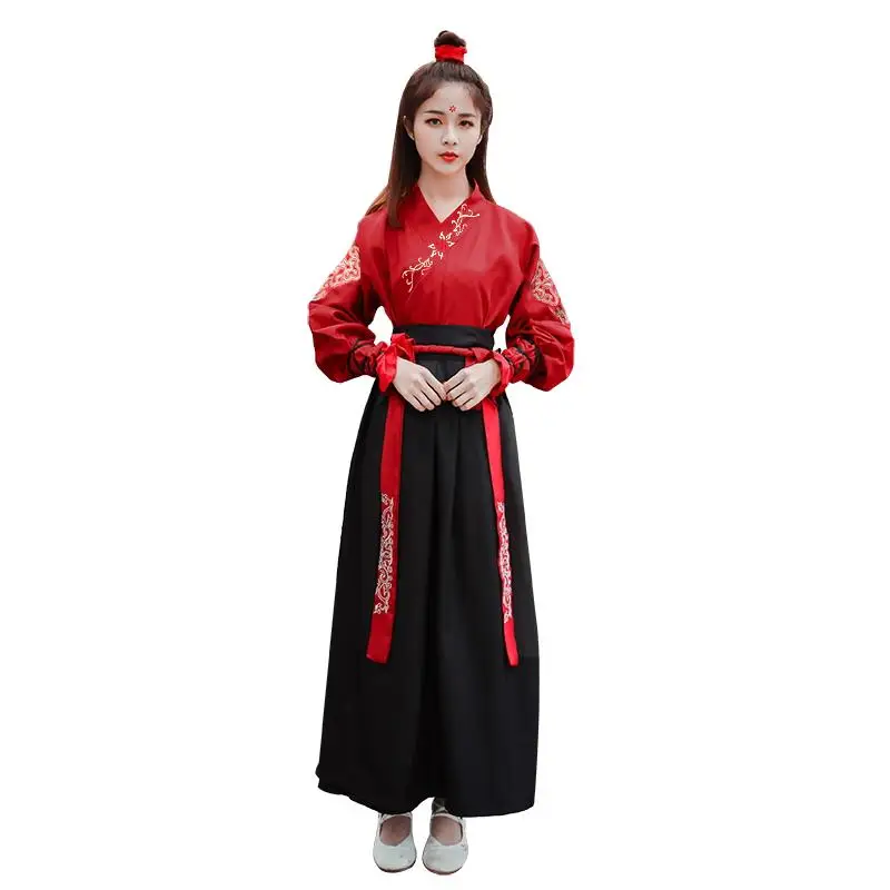 

Tang Dynasty Ancient Costumes Hanfu Dress Chinese Folk Dance Clothes Classical Swordsman Clothing Traditional Fairy Costumes