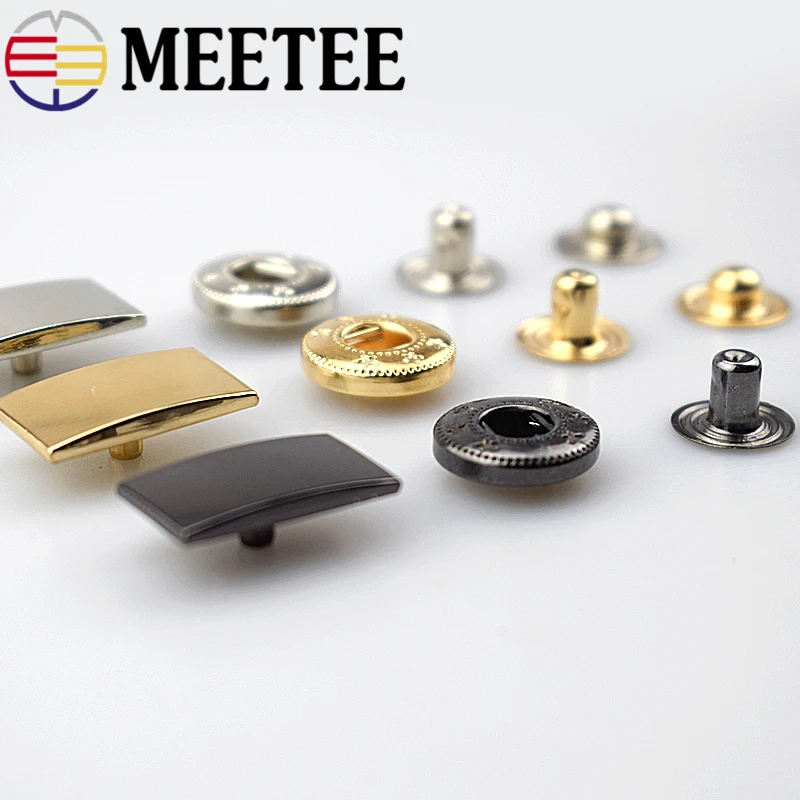 20x11 мм Meetee металлические пресс шпильки Кнопки Застежки для DIY швейная сумка