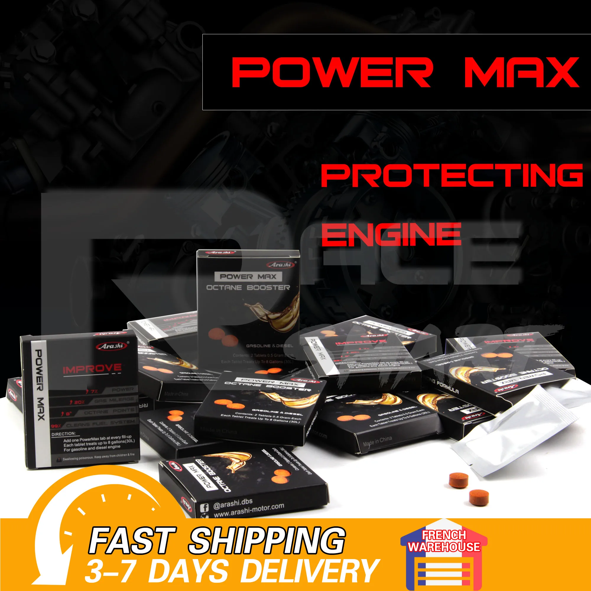 Масляная добавка Arashi средство для очистки инжектора Gasoiline энергосберегающая Cetane