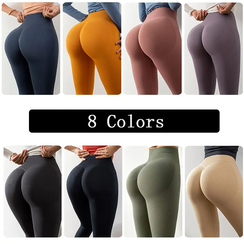 

Dropshipping High Waist Push Up Seamless Leggings Women Yoga Pants Super Stretchy Gym Workout Tights Sport Leggings Running Pant