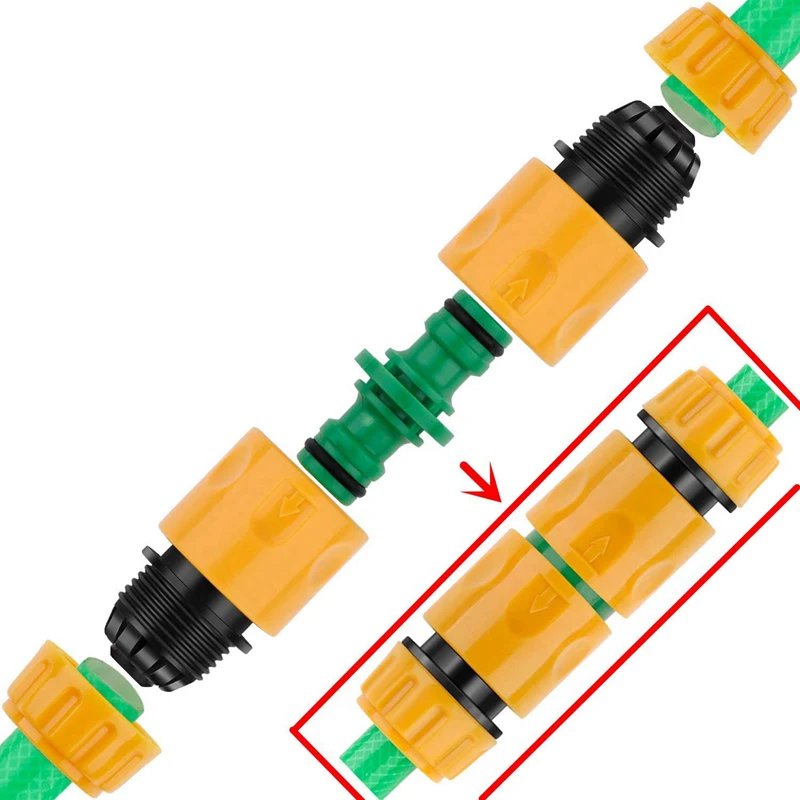 

13 Pcs Plastic Garden Hose Tap Connector Kit & 1 Set Brass Hose Splitter Garden Hose Y Valve Connectors with Thread