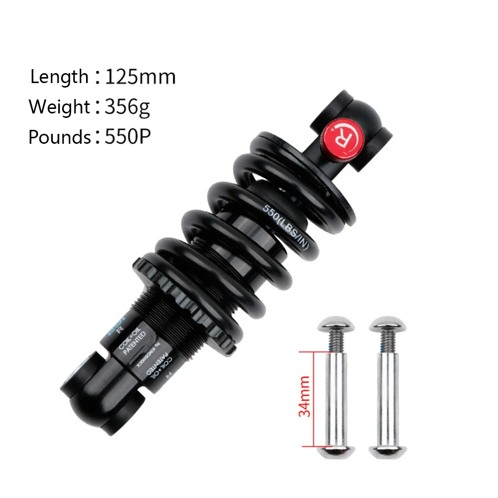 

MTB Mountain Bike Spring Shock Absorber Part Air Rear Shock Absorber Adjustable Damping Travel Downhill