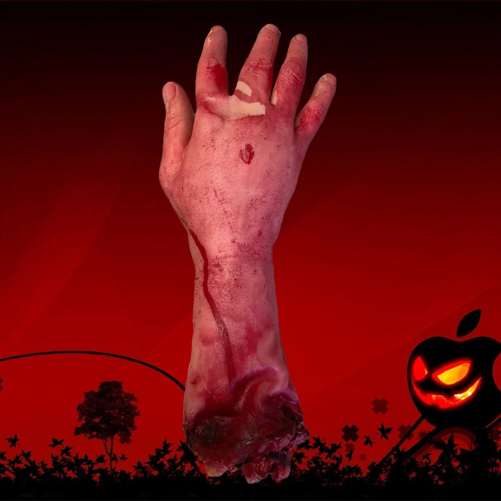 

Broken Hand Blood Horror Decoration Severed Bloody Limbs Novelty Dead Broken Hand Gadgets for Men