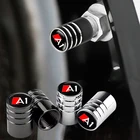 4 шт., Металлические колпачки для клапанов автомобильных шин Audi A1 A3 A4 A5 A6 A7 A8 Q3 Q5 Q7 Sline, аксессуары для автостайлинга