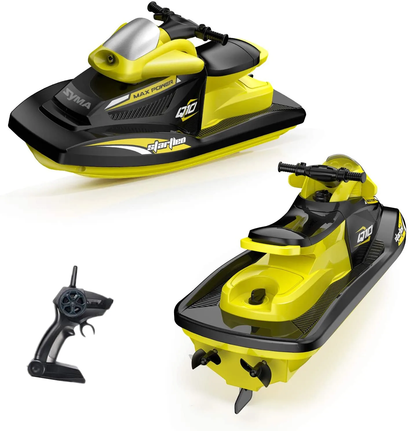 Скоростная лодка 2 4G RC лодки 10 км/ч высокоскоростная гоночная двухмоторная