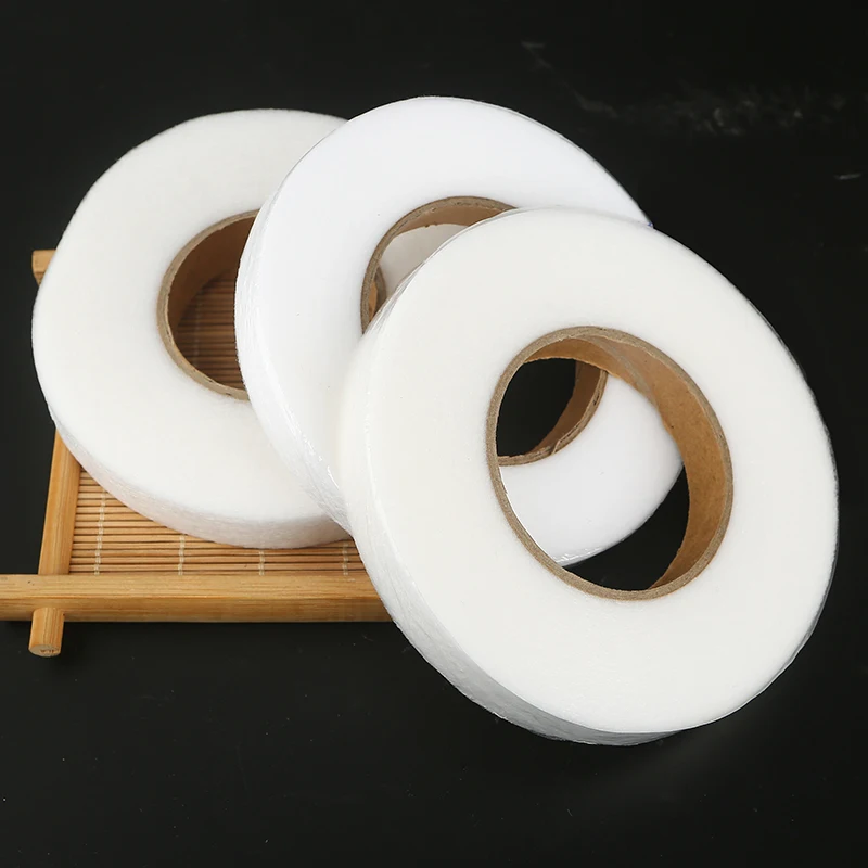 70yards 10-30mm White Double Faced Adhesive interlining Non-woven Interlinings Fabric Sewing Patchwork DIY Garment Accessories | Дом и сад