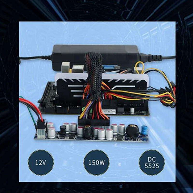 12V 150W DC блок питания ATX пик Пико выключатель БП 24Pin мини ITX постоянного тока в
